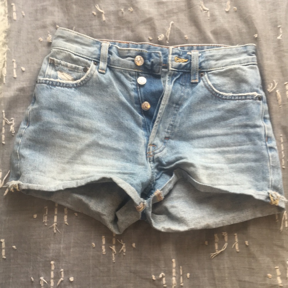 Denim shorts